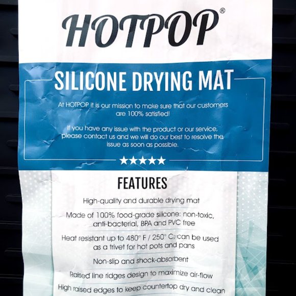 24"x18" XXL Silicone Dish Drying Mat or Trivet - Picture 5 of 5